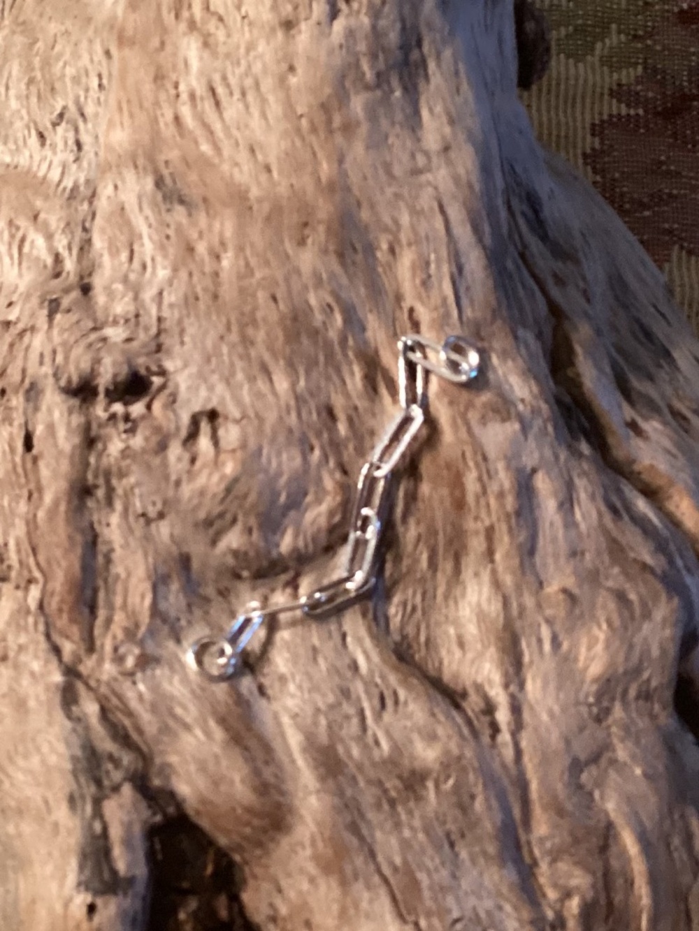 Silver Paperclip Nose Bridge Chain